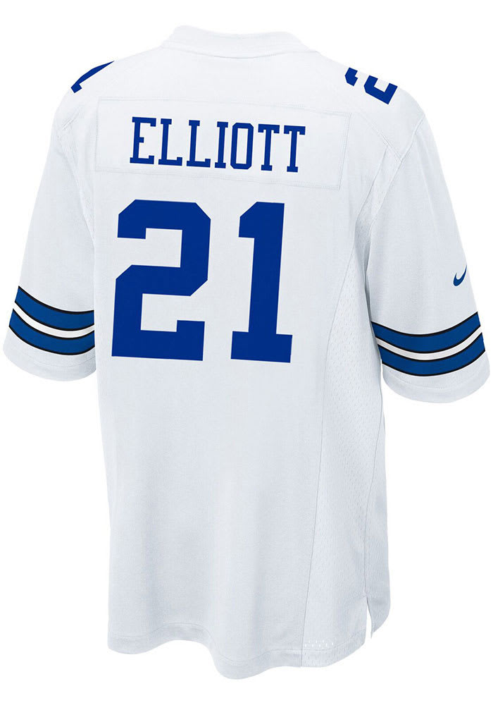 Ezekiel Elliott Nike Dallas Cowboys White Home Game Football Jersey