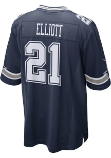 Ezekiel Elliott  Nike Dallas Cowboys Navy Blue Road Game Football Jersey