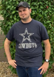 47 Dallas Cowboys Navy Blue Rec Scrum Short Sleeve Fashion T Shirt