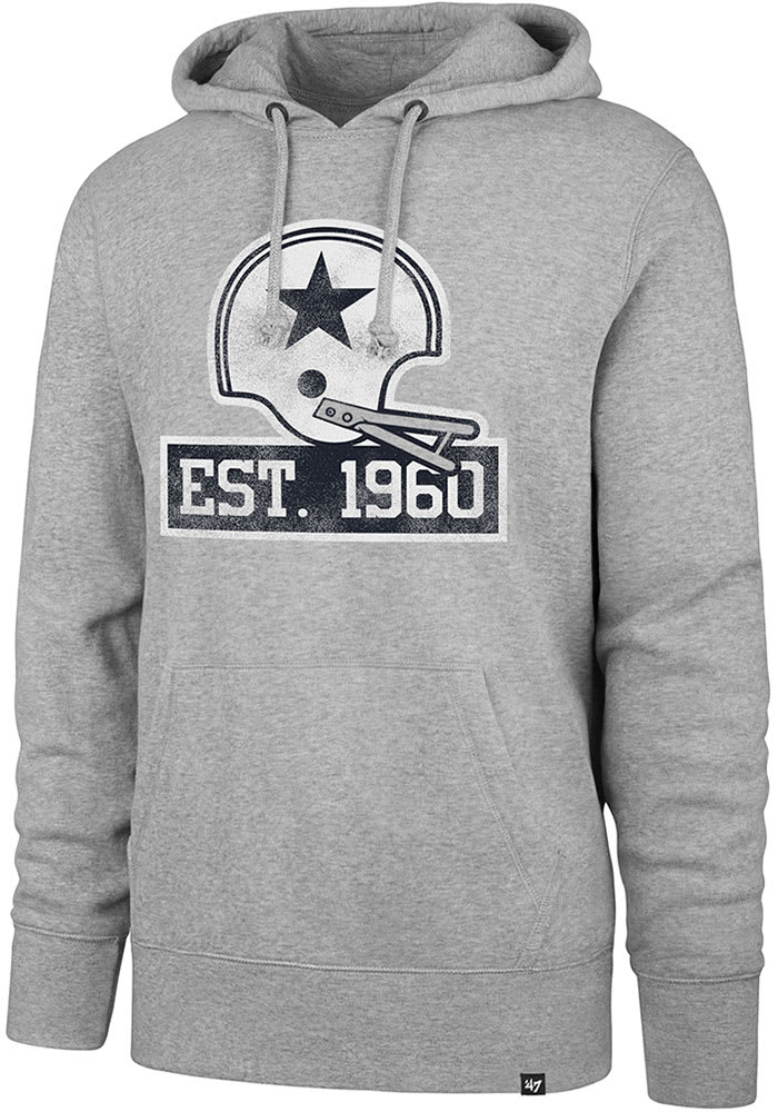 47 Dallas Cowboys Mens Navy Blue Double Decker Long Sleeve Hoodie