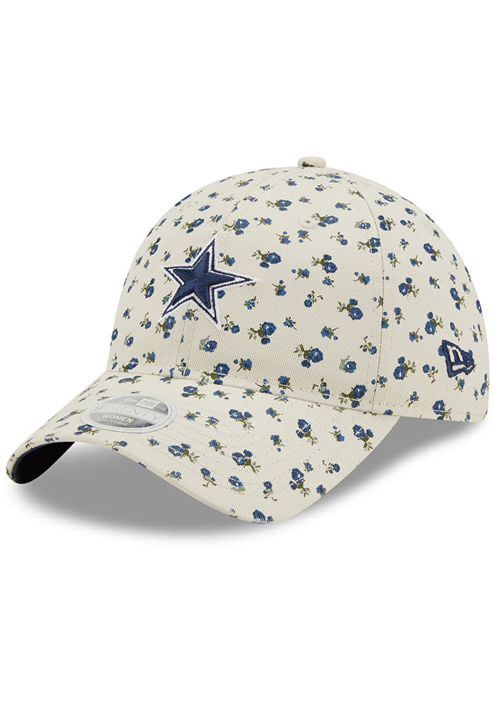 Dallas Cowboys Ivory Floral 9TWENTY Womens Adjustable Hat