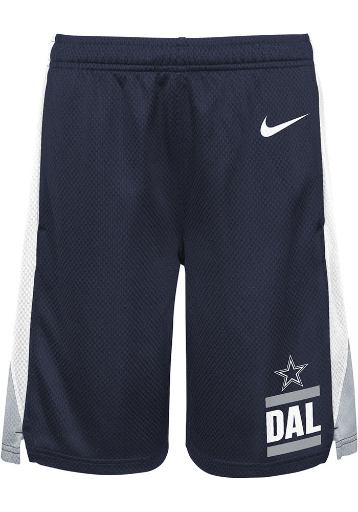 Dallas Cowboys Nike Youth NAVY Fan Gear Shorts 41023393