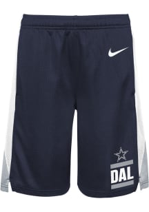 Nike Dallas Cowboys Youth Navy Blue Fan Gear Shorts