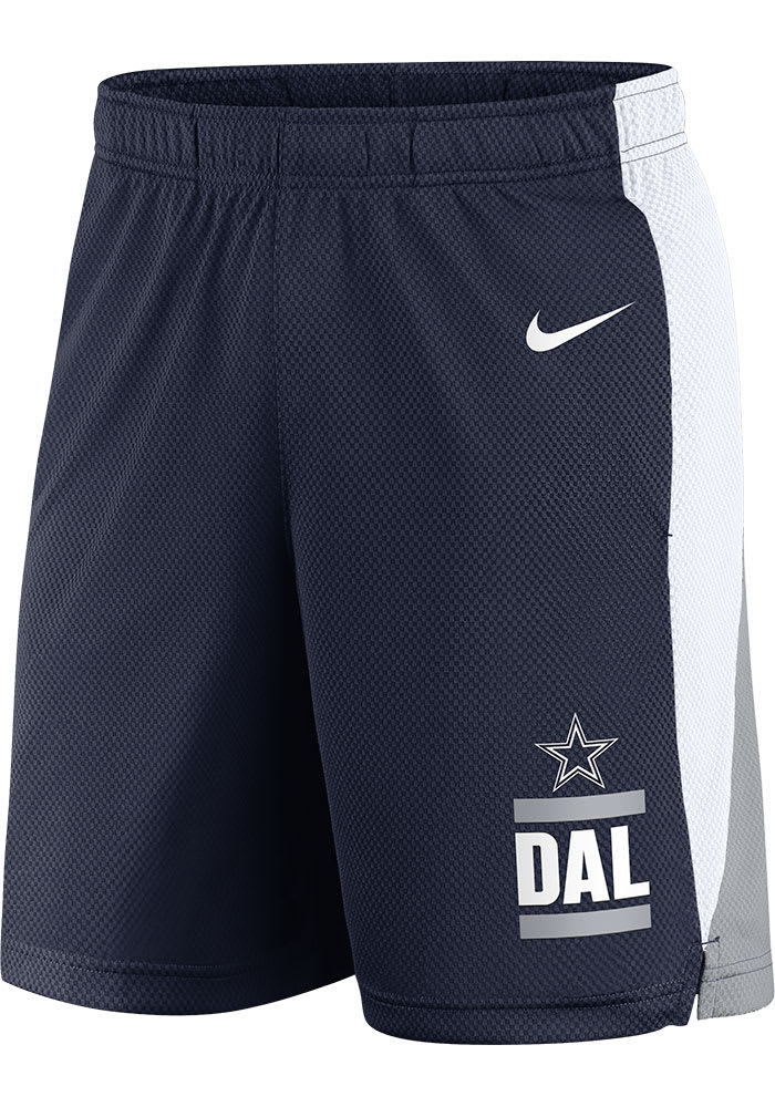 Nike Dallas Cowboys Mens Navy Blue Core Shorts