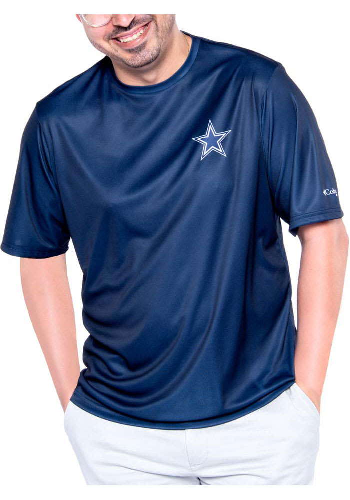 Columbia Dallas Cowboys Navy Blue TERMINAL TACKLE Short Sleeve T Shirt