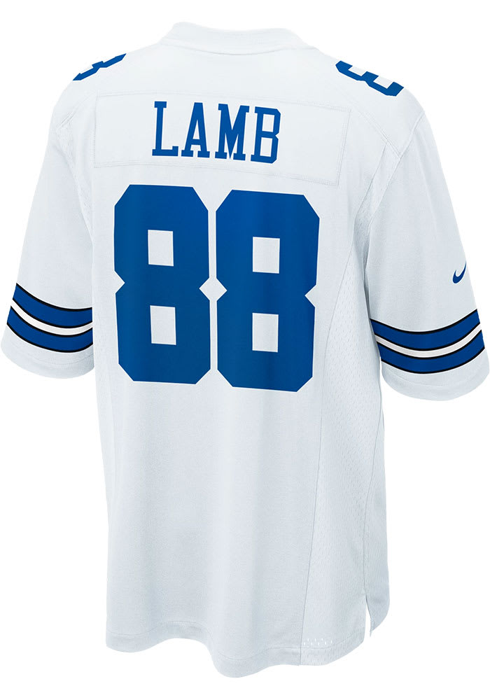 CeeDee Lamb Nike Dallas Cowboys White Home Game Football Jersey