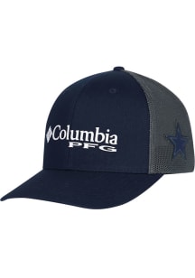 Columbia Dallas Cowboys 2 Tone PFG Mesh Adjustable Hat - Navy Blue