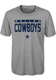Dallas Cowboys Youth Grey Training Camp Short Sleeve T-Shirt