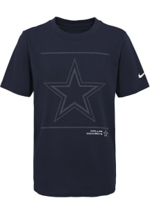 Nike Dallas Cowboys Youth Navy Blue Team Issue Short Sleeve T-Shirt