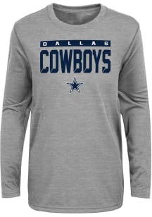 Dallas Cowboys Boys Grey Training Camp Long Sleeve T-Shirt