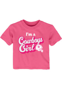 Dallas Cowboys Infant Girls Team Girl Short Sleeve T-Shirt Pink