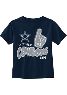 Dallas Cowboys Infant Littlest Fan Short Sleeve T-Shirt Navy Blue