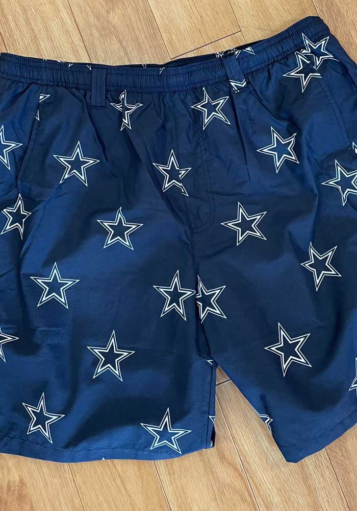 Columbia Dallas Cowboys Mens Navy Blue Printed Shorts