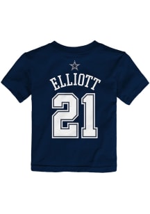 Ezekiel Elliott  Dallas Cowboys Boys Navy Blue Mainliner NN Short Sleeve T-Shirt