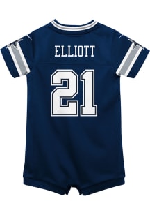 Ezekiel Elliott Dallas Cowboys Baby Navy Blue Nike Game Romper Football Jersey