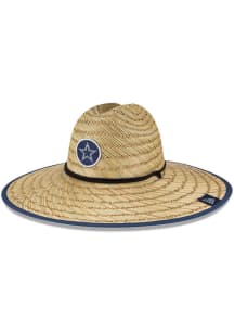 New Era Dallas Cowboys Grey 2021 Training Camp Straw Mens Bucket Hat