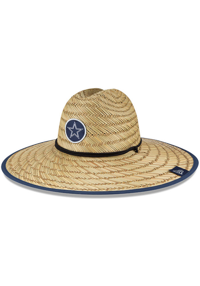 New Era Dallas Cowboys Grey 2021 Training Camp Straw Mens Bucket Hat
