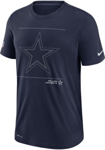 Nike Dallas Cowboys Navy Blue DFCT Team Issue Short Sleeve T Shirt
