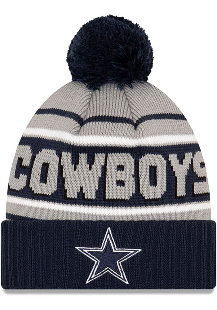 Dallas Cowboys '47 State Line Cuffed Knit Hat with Pom - Navy