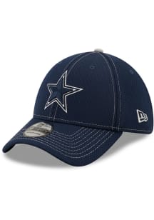 New Era Dallas Cowboys Mens Navy Blue Team Dash 39THIRTY Flex Hat