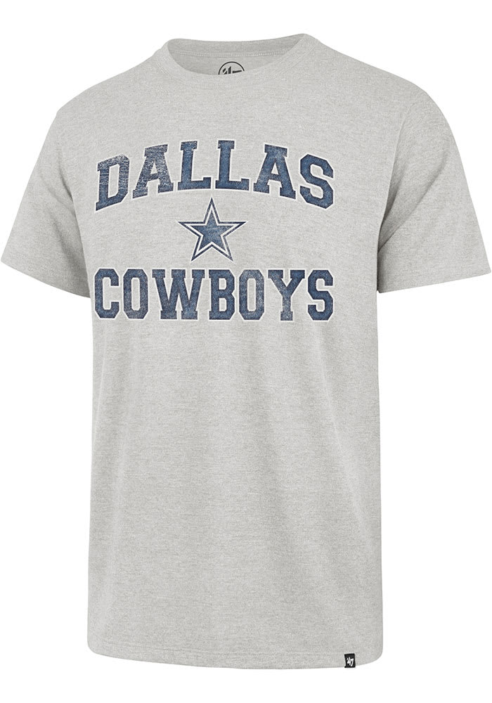 47 Dallas Cowboys Grey Union Arch Franklin Short Sleeve Fashion T Shirt