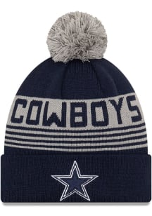 New Era Dallas Cowboys Navy Blue Proof Cuff Mens Knit Hat