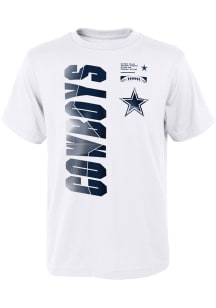Dallas Cowboys Youth White Shift Short Sleeve T-Shirt