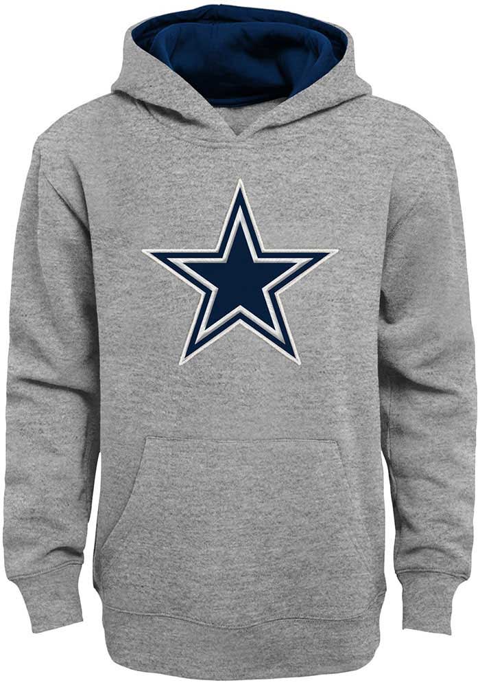 Preschool Heathered Gray Dallas Cowboys Fan Gear Prime Pullover Hoodie