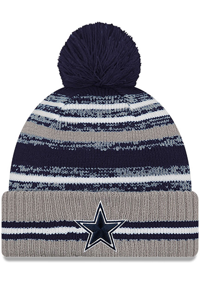 New Era Dallas Cowboys Grey 2021 Alt Sideline Mens Knit Hat
