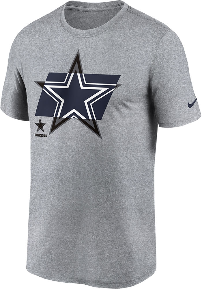 Nike Dallas Cowboys Grey TONAL LOGO Short Sleeve T Shirt