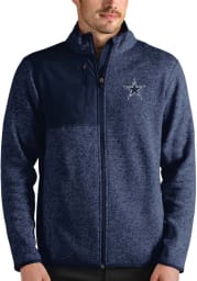 Antigua Dallas Cowboys Mens Navy Blue FORTUNE FULL ZIP Medium Weight Jacket