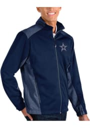 Antigua Dallas Cowboys Mens Navy Blue REVOLVE Light Weight Jacket