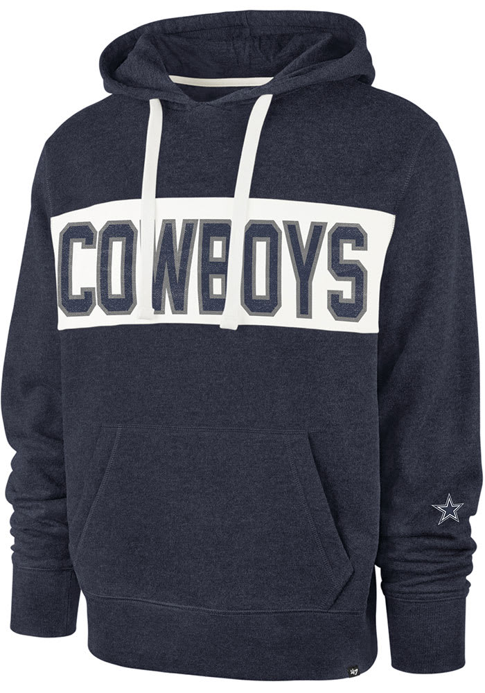 47 Dallas Cowboys Mens Navy Blue GIBSON Fashion Hood