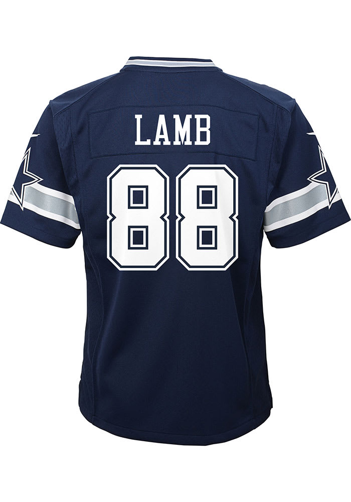 Nike Dallas Cowboys No88 CeeDee Lamb Navy Blue Team Color Women's Stitched NFL Limited Therma Long Sleeve Jersey