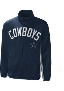 Dallas Cowboys Mens Navy Blue HALF COURT Track Jacket