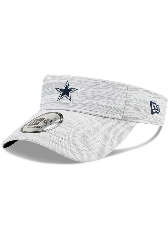 New Era Dallas Cowboys Mens Grey Distinct Adjustable Visor