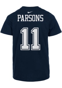 Micah Parsons Dallas Cowboys Youth Navy Blue NN Nike Player Tee