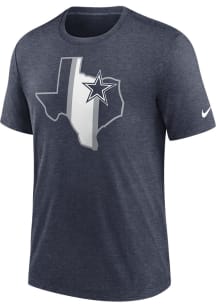 Nike Dallas Cowboys Navy Blue STATE STRIPE Short Sleeve T Shirt
