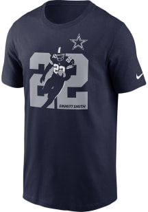 Emmitt Smith Dallas Cowboys Navy Blue LOCAL Short Sleeve Player T Shirt