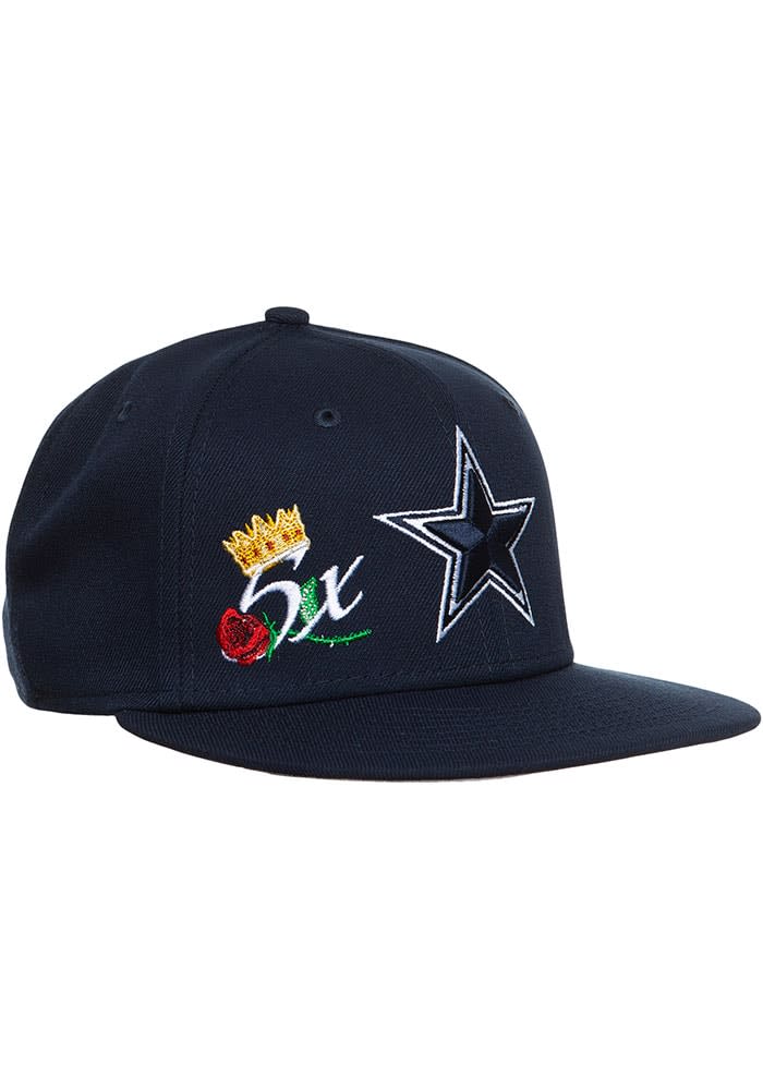 Men's Navy Dallas Cowboys crown 5x Super Bowl Champions 59FIFTY