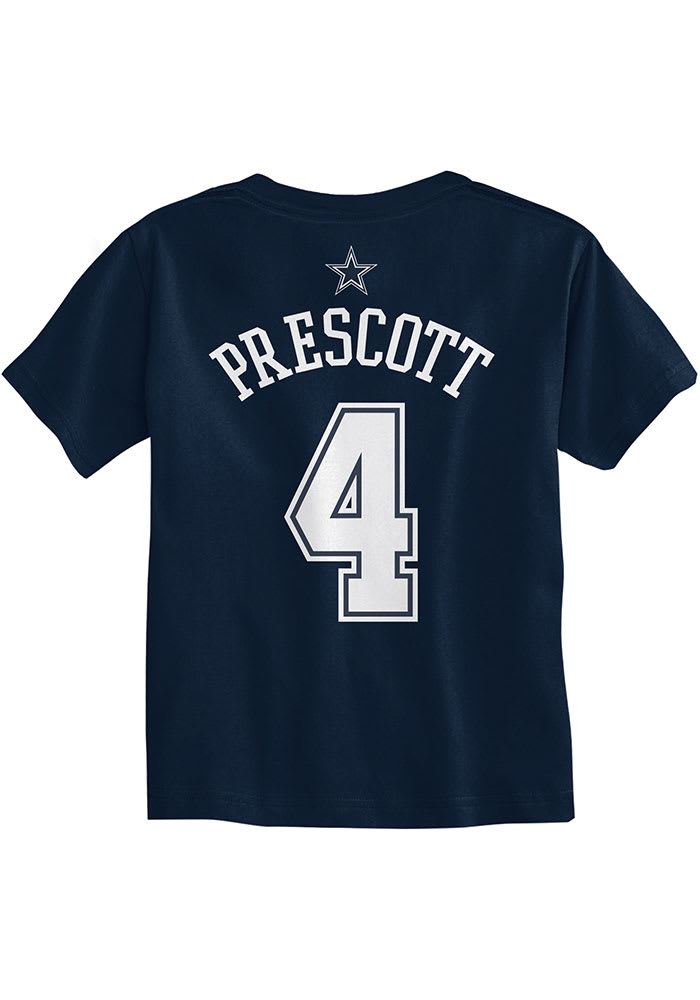 Dak Prescott Dallas Cowboys Infant NN Short Sleeve T-Shirt Navy Blue