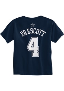 Dak Prescott Dallas Cowboys Toddler Navy Blue NN Short Sleeve Player T Shirt