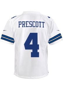 Dak Prescott Dallas Cowboys Youth White Nike Game Football Jersey