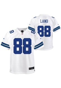 CeeDee Lamb Dallas Cowboys Youth White Nike Game Football Jersey