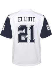 Ezekiel Elliott Dallas Cowboys Youth White Nike Game Football Jersey