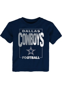 Dallas Cowboys Toddler Navy Blue Coin Toss Short Sleeve T-Shirt