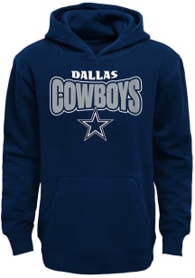 Dallas Cowboys Boys Navy Blue Draft Pick Long Sleeve Hooded Sweatshirt