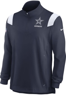 Nike Dallas Cowboys Mens Navy Blue COACH Light Weight Jacket