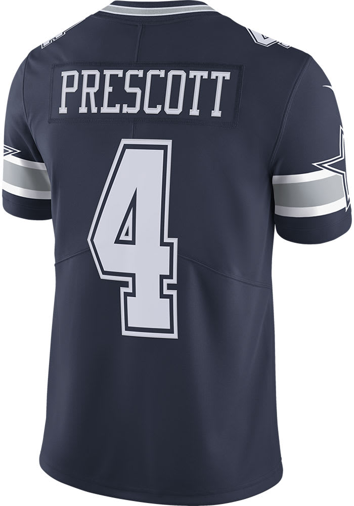 Dak Prescott Nike Dallas Cowboys Mens Navy Blue ROAD Limited Football Jersey