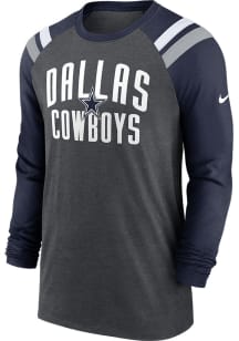 Nike Dallas Cowboys Grey ATHLETIC Long Sleeve Fashion T Shirt